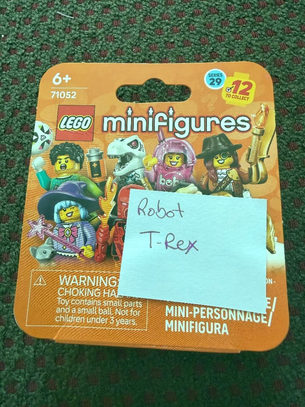 LEGO Minifigures Series 29 71052 Robot T Rex NEW Sealed Scan Confirmed CMF Chase